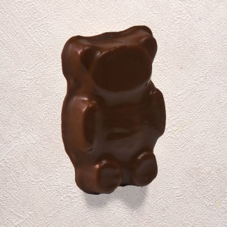 Ourson guimauve XXL | Chocolat Noir — chocolat artisanal vegan, L'Atelier de la Fève Marseille
