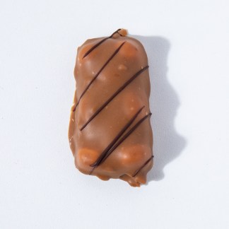 Ourson guimauve – praliné cacahuète — chocolat artisanal vegan, L'Atelier de la Fève Marseille