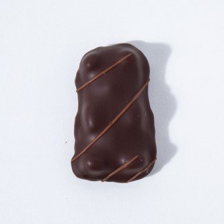 Ourson noir guimauve – praliné noisette — chocolat artisanal vegan, L'Atelier de la Fève Marseille